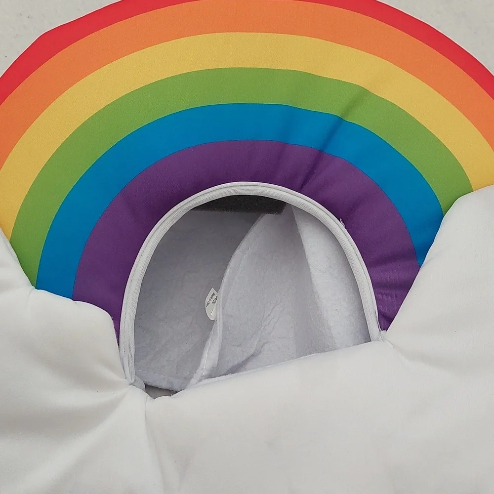 HYDE & EEK! Adult Light-up RAINBOW Full Head Costume Mask NWT